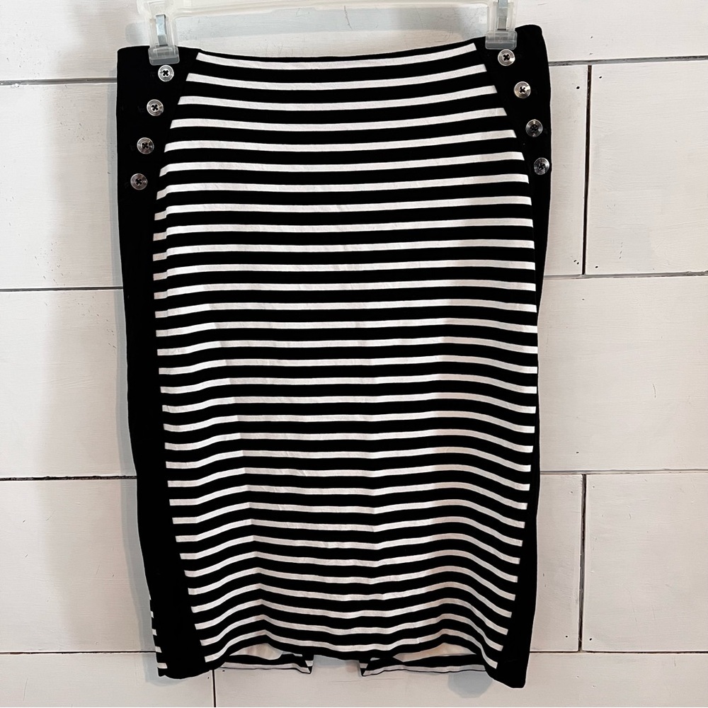 White House Black Market Striped Pencil Skirt. Size 10. EUC